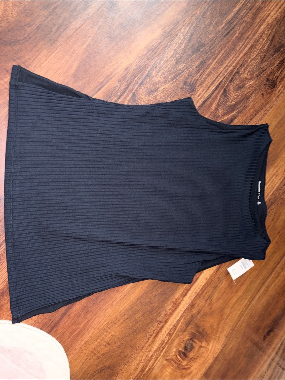Abercrombie & Fitch Black Ribbed Tank Top